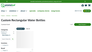 Tangle - Custom Rectangular Water Bottles