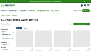PromoLeaf - Custom Manna Water Bottles