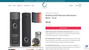Pure Zen - Stainless Steel Thermos with Infuser