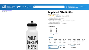 Quality Logo Products - Imprinted Bike Bottles
