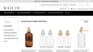 Rail19 - Apothecary Glass Mist Spray Bottles