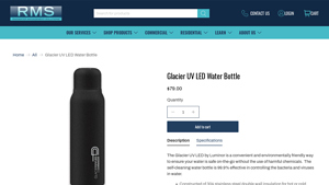 Glacier - UV LED Water Bottle
