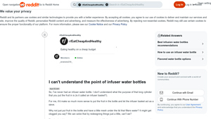 Reddit - Infuser Water Bottles