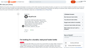 Durable Water Bottle - 1 Litre Leak-Proof