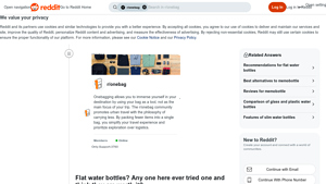Reddit - Flat Water Bottles