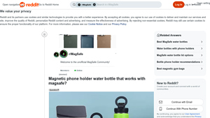 RhinoShield - Magnetic Phone Holder for Water Bottles