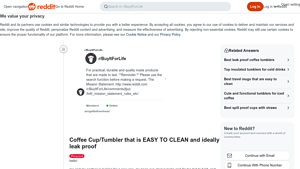 Reddit - Versatile Coffee Tumbler