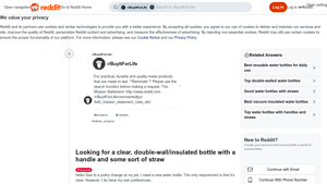 Ello - Clear Double-Wall Insulated Bottle