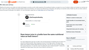Reddit - Lemon Juice in a Bottle