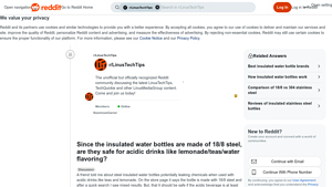 Reddit - Insulated 18/8 Steel Water Bottles