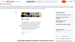 Reddit - UV Water Treatment Device