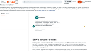 Reddit - BPA-Free Water Bottle Alternatives
