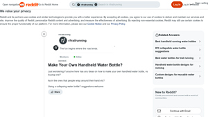 Reddit - DIY Handheld Water Bottle Ideas