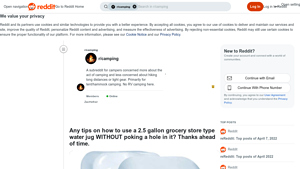 Reddit - 2.5 Gallon Water Jug
