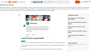 3D Printing - Safe Filament Materials for Water Bottles