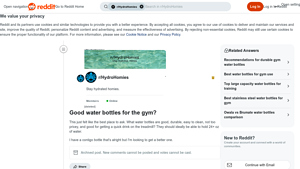 Reddit - Top Water Bottles