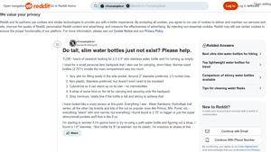 Reddit - Tall Slim Stainless Water Bottle