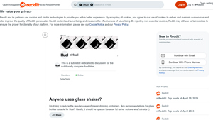 Huel - Eco-Friendly Glass Shaker Bottles