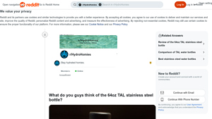 Reddit - 64oz TAL Stainless Steel Bottle