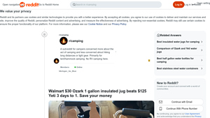 Walmart - Ozark 1 Gallon Insulated Jug