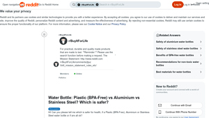 Water Bottle - Key Options