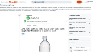 Reddit - Stainless Steel 1L Water Bottle