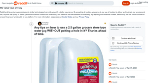 Reddit - 2.5 Gallon Water Jug