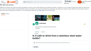 Reddit - Stainless Steel Water Bottles