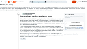 Reddit - Durable Stainless Steel Water Bottle Alternatives