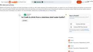 Reddit - Stainless Steel Water Bottles