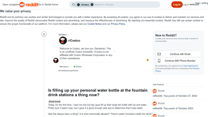 Reddit - Water Bottle Tips