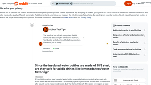 Reddit - Insulated 18/8 Steel Water Bottles