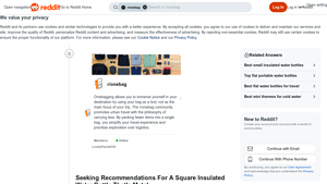 Reddit - Square Insulated Water Bottle