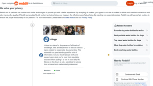 Reddit - Multi-Compartment Dog Water Carrier