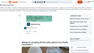 Walmart - Water Gallons Transition