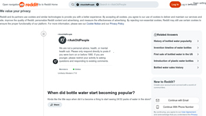 Bottled Water - Market Evolution