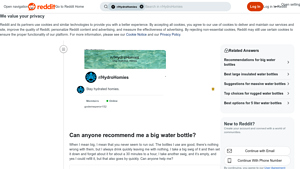 Various Brands - Recommended Water Bottles