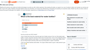 Reddit - Best Materials for Water Bottles
