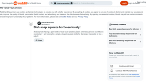 Reddit - Simple Squeeze Bottle Suggestions