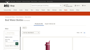 REI - Red Water Bottles
