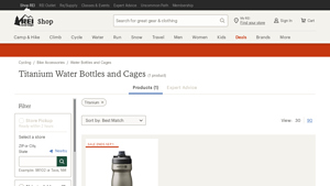 REI - Titanium Water Bottles and Cages