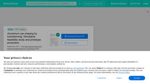 ResearchGate - Hydroforming Aluminium Bottles