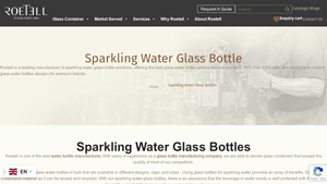 Roetell - Sparkling Water Glass Bottles