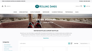 Rolling Sands - USA-Made BPA-Free Water Bottles