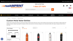 Rush Imprint - Custom Stainless Steel & Aluminum Water Bottles