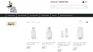 Sailor Plastics - Clear PET Bottles & Jars