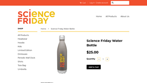 Science Friday - Stainless Steel Insulated Bottle