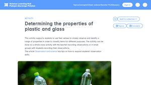 Science Learn - Properties of Plastic and Glass