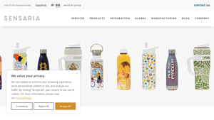 Sensaria - 21 oz Stainless Water Bottle with Bamboo Lid