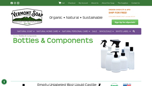 Vermont Soap - Empty Unlabeled 16oz Liquid Bottles